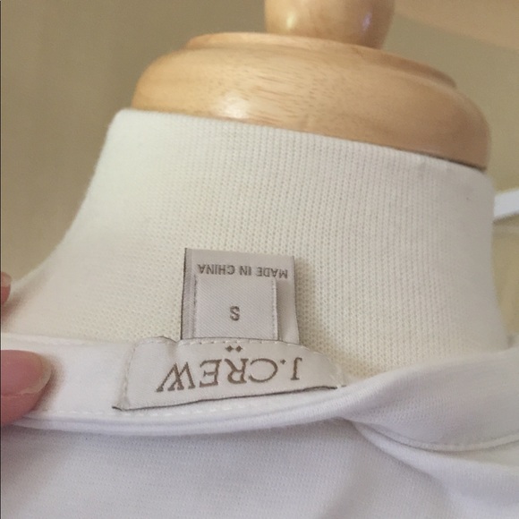 AUTH J.CREW SZ SM CREAM DRAW STRING SHORT SLEEVES - Picture 3 of 5